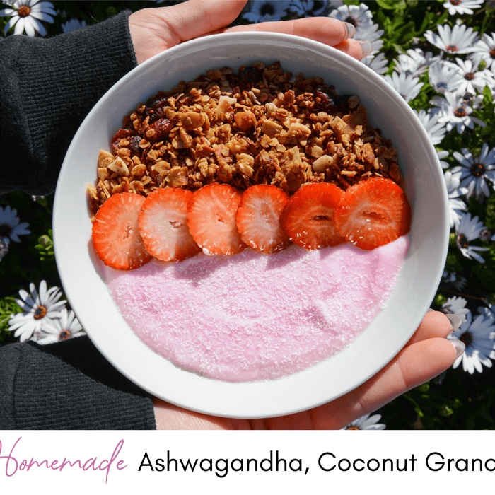 Homemade Ashwagandha Coconut Granola | Recipe Vault | OPTMZ | 