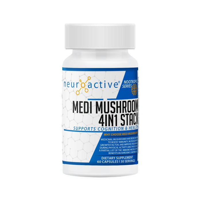 NeuroActive Medi Mushroom 4IN1 Stack Front
